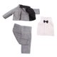 thumbnail image 1 of 3pcs / Set Ropa de Muñeca para Niños de Muñeca de 18 Pulgadas para Accesorios de Muñeca Gris, 1 of 9
