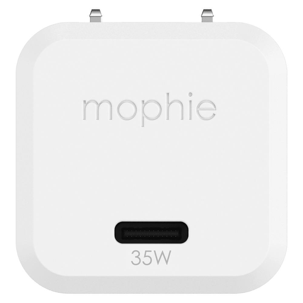 mophie - speedport 35 USB C PD GaN 35W Fast Wall Charger - White