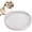 1 Pcs - (Light Grey), variant on Silicone Dog Food Plate Shallow Dog Bowl Flat Cat Dish Small Puppy Plates for Small Dogs and Cats Whisker Fatigue Pet Feeding Bowls for Dry and Wet Food (Light Brown)