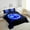 Black Blue, variant on Orange Soccer Comforter Sets Twin Size Teens Adults,Neon Light Bedding Set,Sports Lover Down Comforter Bedroom Decor,Football Game Bed Set