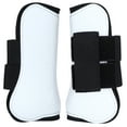 thumbnail image 1 of Support de Jambe de Cheval Blanc, Support de Jambe de Cheval Blanc, Enveloppements de Jambe de Cheval Blanc, Support de Jambe pour Équipement Équestre, Protection avant et Arrière, 1 of 8