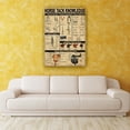 thumbnail image 3 of Horse Tack Knowledge Poster Christmas Decor Painting Canvas Picture Vintage Unframed 20×30 in, 3 of 5