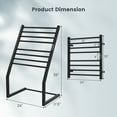 thumbnail image 3 of Costway 2-in-1 Towel Warmer Rack Freestanding Wall Mounted with LED Display Built-in Timer, 3 of 9
