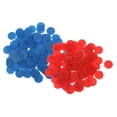 thumbnail image 1 of Contadores de juego de plástico opaco Macarena 200X Rojo Azul Contadores de juegos de mesa, 1 of 8