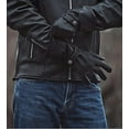 thumbnail image 3 of First Mfg Co - Phenom - Men's Motorcycle Biker Riding Black Leather Gloves - Extra Large - Touch Screen Support Windproof, 3 of 4