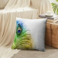 thumbnail image 4 of LALILO Throw Pillow Covers Beautiful Exotic Peacock Feather Cushion Cover 18" x 18", 1002 Pack, 4 of 6