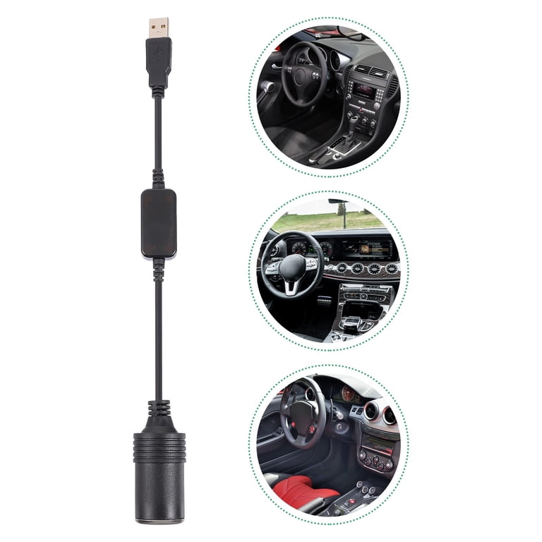 5 volt cigarette lighter adapter 5 V Power Converter Black Electrical Outlet USB Car Adapter Lighter
