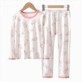 thumbnail image 6 of HFHAPW Toddler Kids Pajamas 2pcs Long Sleeves Pjs Sets Print PJs for Girl Boys Fall Winter Sleepwear, 6 of 6