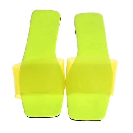 

Vedolay Slippers for Women Summer Slides for Women Anti-Slip Quick Dry Super Soft Open Toe Slippers Yellow 8.5