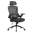 thumbnail image 4 of Nouhaus Ergo Fit Black High Back Ergonomic Mesh Office Chair with Adjustable Lumbar Support, Headrest & Flip-up Armrests for Home Office & Study Room, 4 of 6