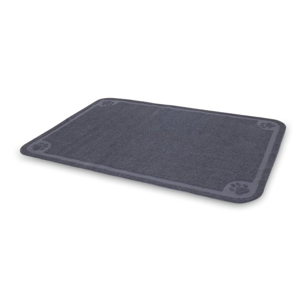 Tapete recogedor de basura Petmate, extra grande, gris, 120 x 81 x 1 cm