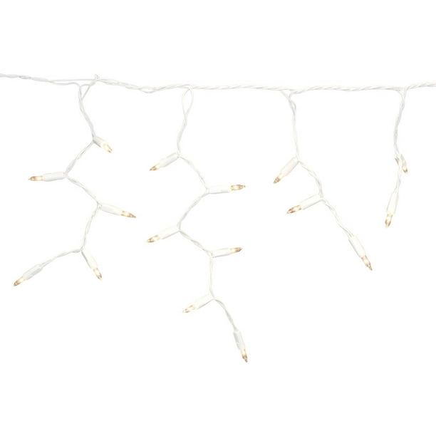 Celebrations Platinum LED Icicle Commercial Light Set Warm White 100