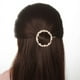 thumbnail image 4 of Pinzas para el cabello con forma de estrella circular, pinzas para el cabello con forma de estrella circular vintage doradas redondas para mujeres y niñas (doradas), 4 of 5