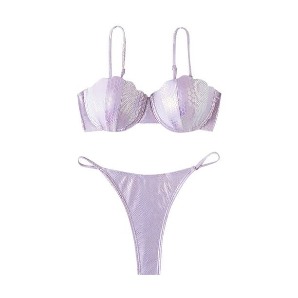 Swimsuits for Women 2 Piece Bikini Bathing Suit Reflective Colorful