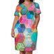 thumbnail image 2 of Vestido de verano con diseño hexagonal para mujer traje de estilo coreano con diseño de cubo de panal bohemio de cristal holgado con bolsillos, 2 of 6
