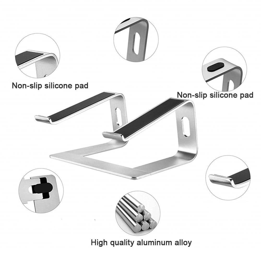 MEGICOT Laptop Stand Compatible with 10 to 17 inch Laptops, Ergonomic Elevator Metal Riser Detachable Laptop Holder Compatible with MacBook Air Pro, Dell XPS, Lenovo and More