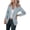 Gray, variant on ShomPort Womens Office Suit Jackets Open Front Long Sleeve Casual Blazers Work Blazer