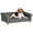 Dark Grey, variant on PawHut Modern Pet Sofa Cat or Medium Large Dog Bed W/ Removable Seat Cushion, Dark Grey