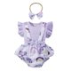 thumbnail image 1 of Conjunto de camiseta para niña recién nacida, Top, mono, pantalones cortos y diadema, conjunto de ropa de verano ShuxiuWang 8390611652388, 1 of 1