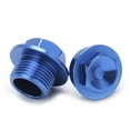 thumbnail image 1 of 2 piezas tuerca de eje de rueda delantera Bling Bling M18x1.5 reemplazo de aluminio para 250-450 SXF 2015 azul, 1 of 12