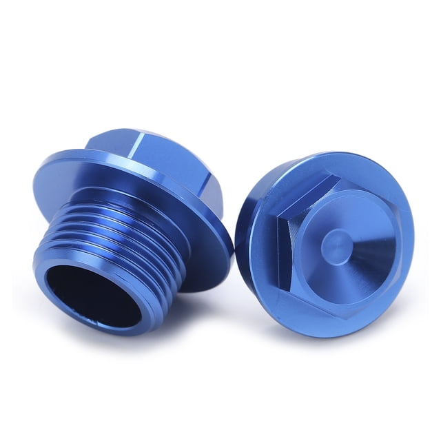 2 piezas tuerca de eje de rueda delantera Bling Bling M18x1.5 reemplazo de aluminio para 250-450 SXF 2015 azul
