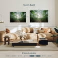thumbnail image 4 of Elephant Stock Lighting Forest Ii Wall Art - Horizontal Canvas Wall Art - Living Room Wall Decor - Nature Canvas - Green And Beige Decor By Philippe Manguin - 39" x 26", 4 of 8