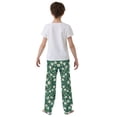 thumbnail image 4 of FORMRS Boys Pajama Pants with Pockets Size 13-14Y Kids Lounge Sleep Bottoms, Small White Flowers, 4 of 8