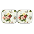 thumbnail image 7 of Bingfone Vintage Bike Flower Butterfly Print 2-Piece Sun Shade Front Windshield - Foldable Car Front Window Sunshades For Most Sedans Suv Truck - Small, 7 of 7