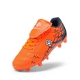 thumbnail image 1 of Dream Pairs Boys Girls Soccer Football Cleats Shoes(Toddler/Little Kid/Big Kid) SUPERFLIGHT-3K ORANGE/NAVY Size 1, 1 of 5
