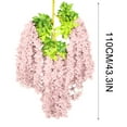 thumbnail image 3 of FAMTKT Artificial Hanging Flowers for Outdoor Spring Decoration Household Violet Wall Hanging Violet Artificial Flower Decoration Simulation Wall Hanging Garland Flowers Fake Silk Orchid on Clearance, 3 of 3