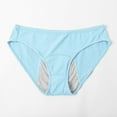 thumbnail image 2 of Daznico Womens Underwear - Women's Menstrual Panties 3 Layer Leakproof Menstrual Panties Panties for Girls Teens - Panties for Women,Color:Light Blue,Size:XS, 2 of 4