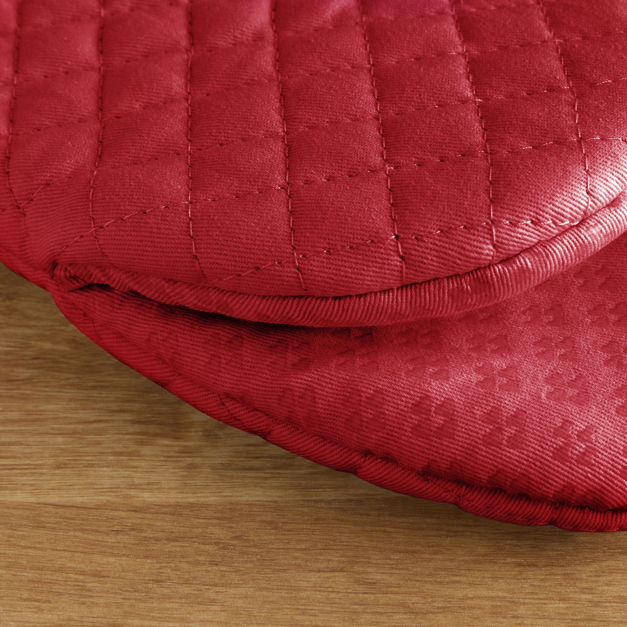 KitchenAid Asteroid Mini Oven Mitt 2-Pack Set, Fire Red, 5.5"x8"