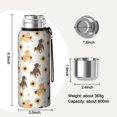 thumbnail image 7 of 20 Oz Dogs with Sunflowers Coffee Tumbler Double Wall Insulated Stainless Steel Water Bottle | Metal Reusable Thermoses Flask with Cup Cap | Leak & Sweat Proof with Anti-Dust Lid, 7 of 7