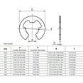 thumbnail image 4 of tredstone 580pcs Retaining Rings Convenient External Circlip Stainless Steel Wear-resistant Snap Ring Opening Hook Hardware Assorted Kits Sliver, 4 of 8