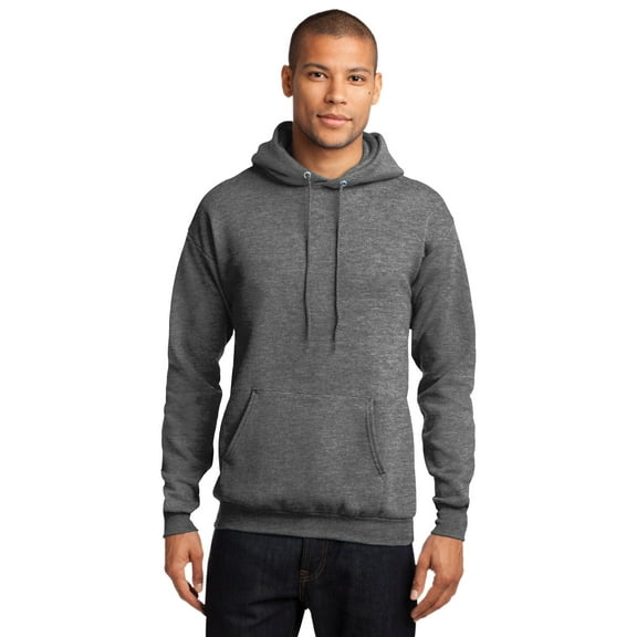 Port & Company - Core Fleece Pullover Hooded Sweatshirt. PC78H - XL Graphite Heather