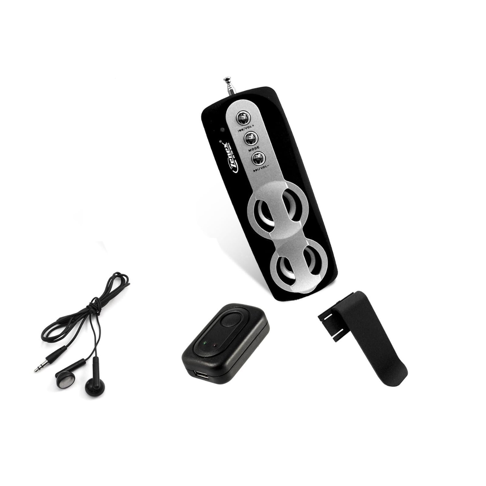 Zenex Portable Media Player With Built In FM Radio And Dynamic Speaker