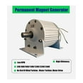 thumbnail image 3 of 1KW 500RPM Low PRM Rare Earth Permanent Magnet Generator 1000W 48V 96V For Wind And Water Turbine AC Taper Shaft ,Easy Installation, 3 of 5