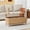Oak, variant on LEFHDA 39" Lift Top Coffee Table with Hidden Storage, Mid Century Modern Fluted Rectangular Wood Center Table with Wave Profile, Rising Top Pop-Up Table for Living Room, Home Office (Walnut)