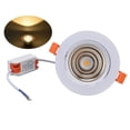 thumbnail image 1 of LED Embedded Spotlights Stable Light Good Heat Dissipation Anti Corrosion Easy to Install LED Downlight 100‑264V, 1 of 22
