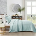 thumbnail image 4 of MarCielo 3-Piece Elegantly Embroidered 100% Cotton Oversized Quilt Bedspread Set TM, 4 of 6