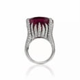 thumbnail image 4 of K-KED Gorgeous Women Anniversary Delicate Jewelry Red Cubic Zircon Silver Plated Rings Sz 6-10-Silver #4-9, 4 of 6