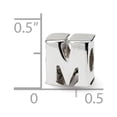 thumbnail image 3 of Fancy Bead White Sterling Silver M Alphabet & Numbers 8.18 mm, 3 of 3