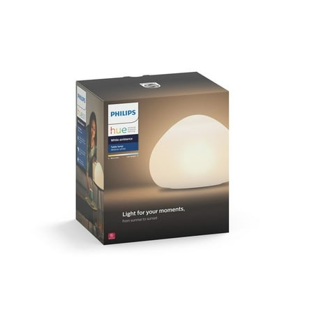 Philips Hue Wellner White Ambiance Smart Table Lamp, Hub (Best Lamps For Philips Hue)