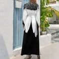 daisy in black and white Long Dress women's clothing summer 2024
