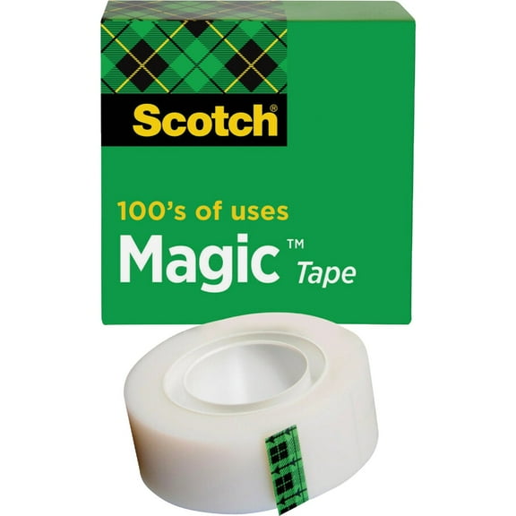 Scotch 205 3/4 x 500-Inch Magic Transparent Tape Refill Roll - Quantity 12 — Residential Use, Standard Application