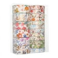 thumbnail image 3 of YUBX Flowers Washi Tape Set 18 Rolls Floral Skinny Gold Decorative Tapes, 3 of 9