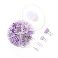 thumbnail image 1 of Colored Office Clips Set, Paper Clips Binder Clips Assorted Multifunction Push Pins Sets with Box for Office School Document, 1 of 7