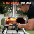 thumbnail image 6 of BIG HORN OUTDOORS 16 Inch Pellet Pizza Oven Outdoor, Wood Pellet Pizza Stove with Pizza Stone for Backyard, Camping, Green, 6 of 7
