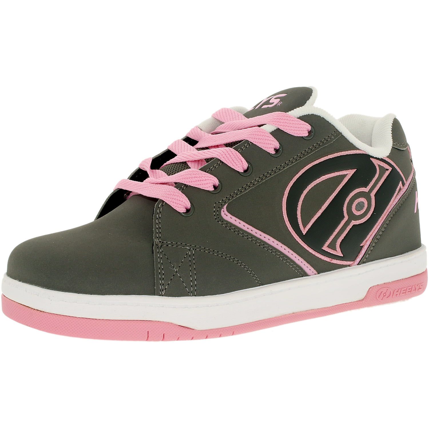 Heelys heelys size 1 pink grey and white 