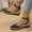 Black, variant on Women's Patent Buckle Wedge Sandals Espadrille Platform Closed-Toe Summer Footwear Black 41
